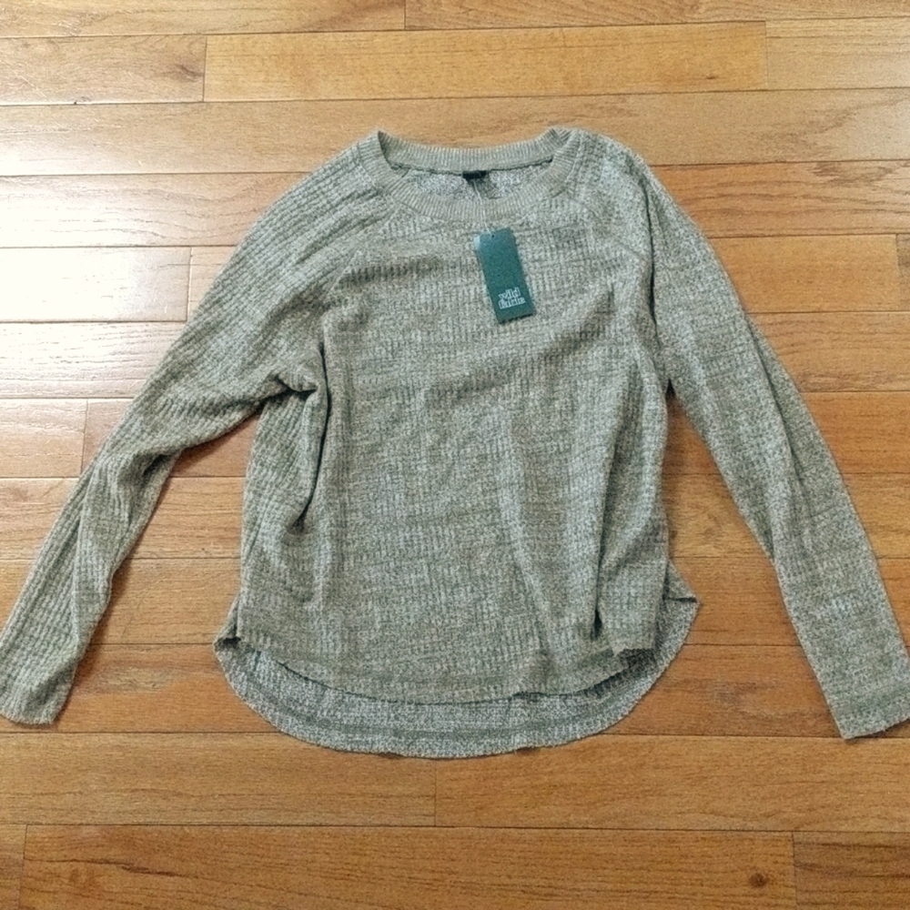 NWT Target Wild Fable waffle knit sweater - Picture 4 of 11